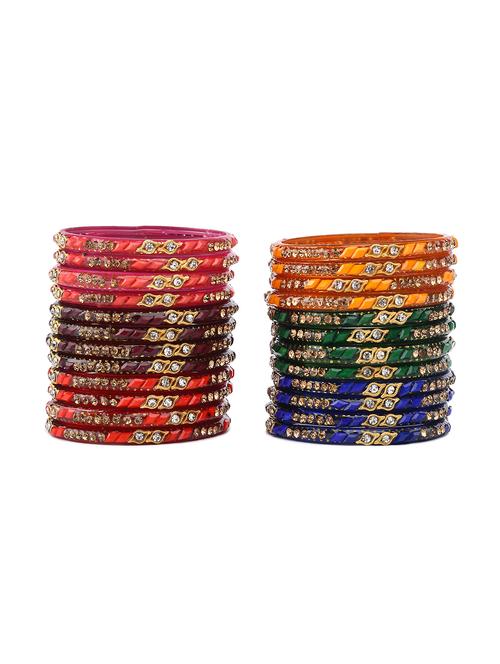 multi colored glass bangle - 18303720 - Very Small Image - 1
