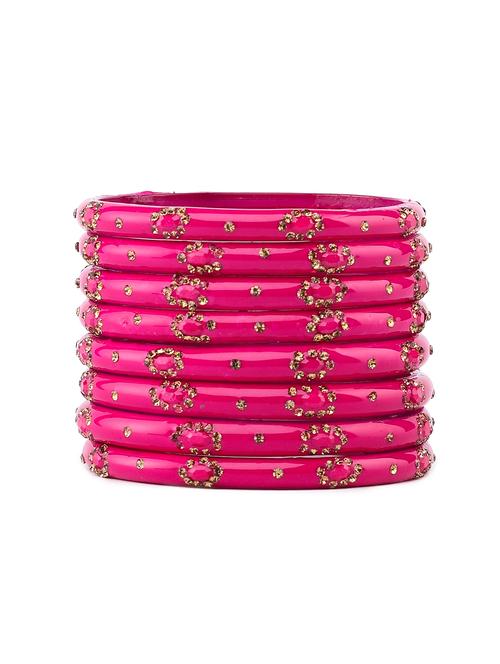 pink glass bangle - 18303880 - Very Small Image - 1