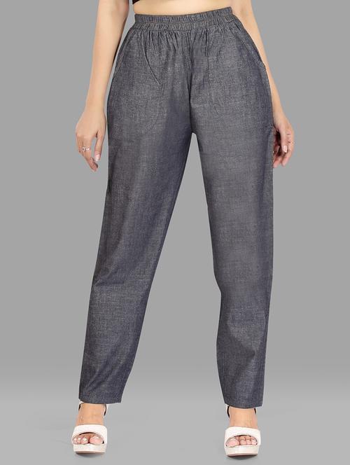 mid rise solid jogger jean - 18304366 - Very Small Image - 1