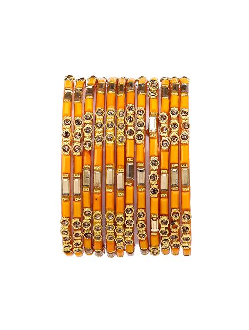 yellow glass bangle - 18304489 - Very Small Image - 1