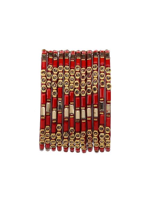 red glass bangle - 18304500 - Very Small Image - 1