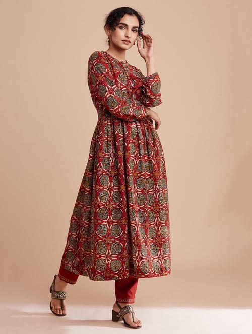 women's flared kurta - 18304566 - Very Small Image - 1