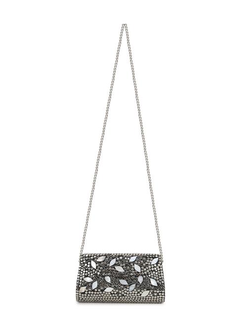 silver embellished box clutch - 18305587 - Very Small Image - 1