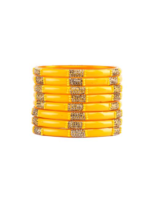 yellow glass bangle - 18305933 - Very Small Image - 1
