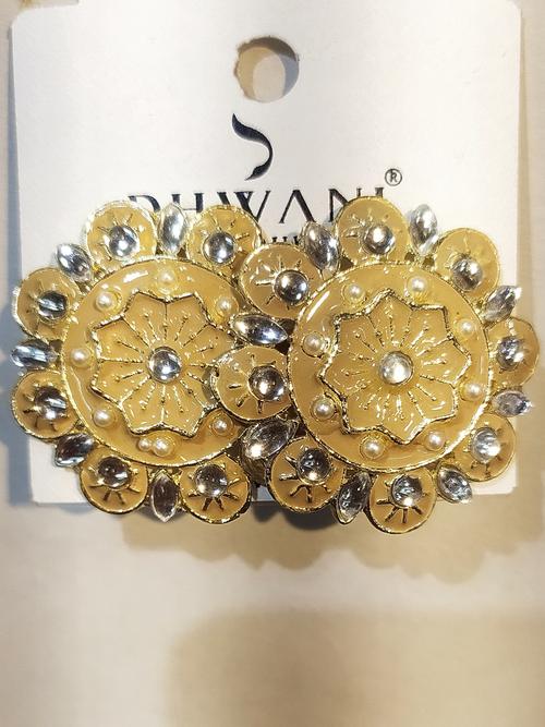 earrings for women yellow color - 18305997 - Very Small Image - 1