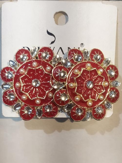 earrings for women red color - 18306004 - Very Small Image - 1