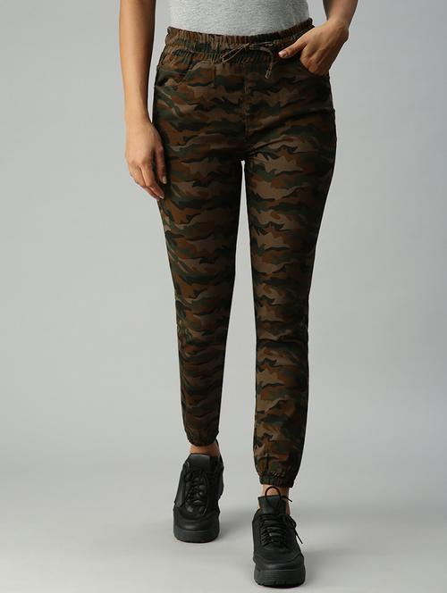 drawstring waist camouflage jogger jean - 18306510 - Very Small Image - 1