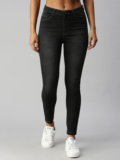 high rise stone washed jean - 18306518 - Very Small Image - 1