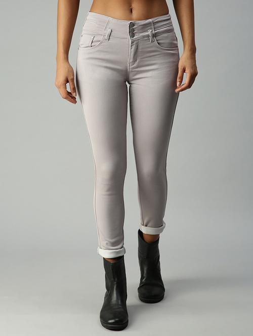 high rise stone washed denim jean - 18306539 - Very Small Image - 1