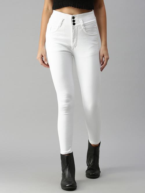 high rise stone wash denim jean - 18306571 - Very Small Image - 1