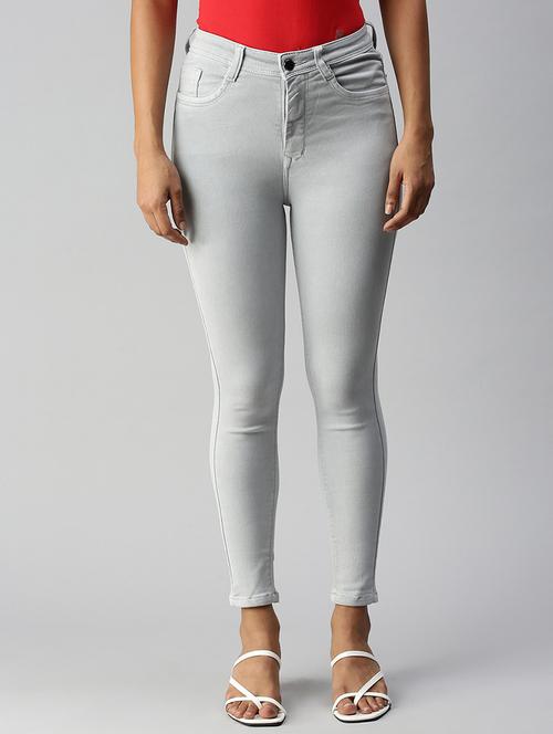 mid rise stone wash denim jean - 18306574 - Very Small Image - 1