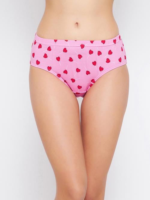 pink printed hipster panty - 18307259 - Very Small Image - 1