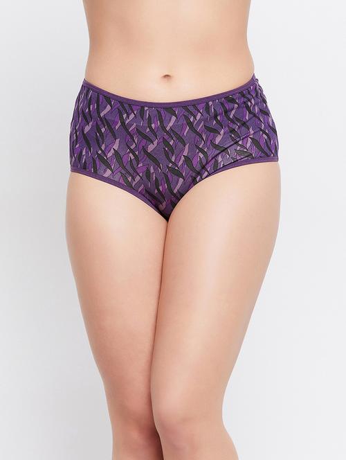 purple printed hipster panty - 18307264 - Very Small Image - 1