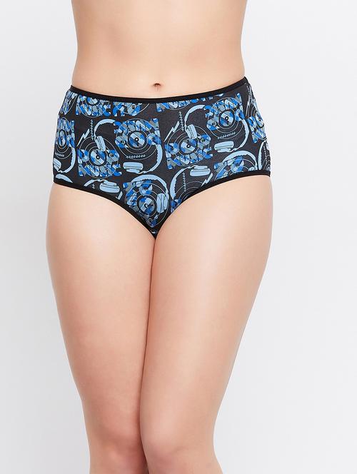 black printed hipster panty - 18307267 - Very Small Image - 1