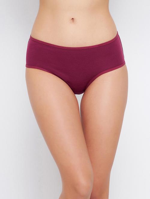 red solid hipster panty - 18307286 - Very Small Image - 1