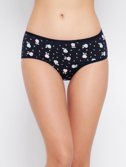 navy blue printed hipster panty - 18307313 - Very Small Image - 1