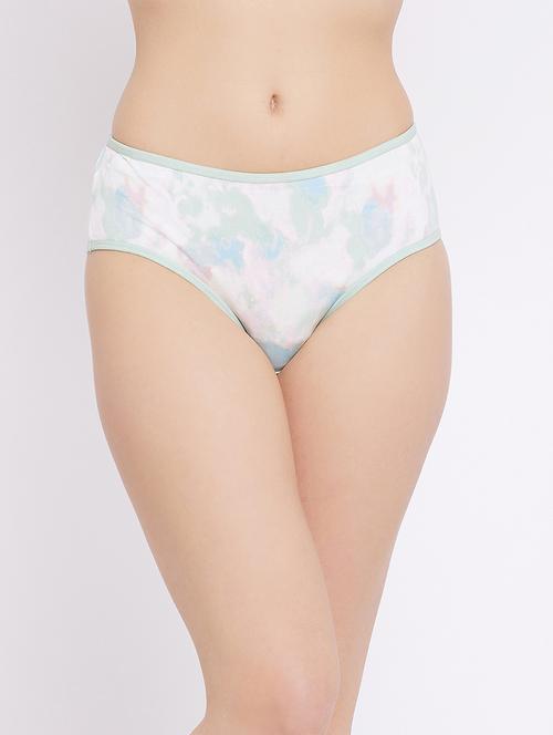 white printed hipster panty - 18307317 - Very Small Image - 1