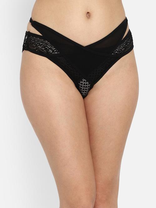 black lace bikini panty - 18307328 - Very Small Image - 1