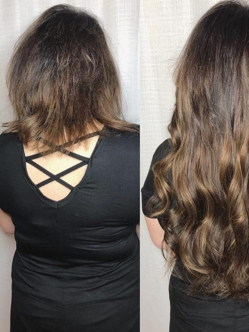 hair extensions of light brown color - 18307543 - Very Small Image - 1