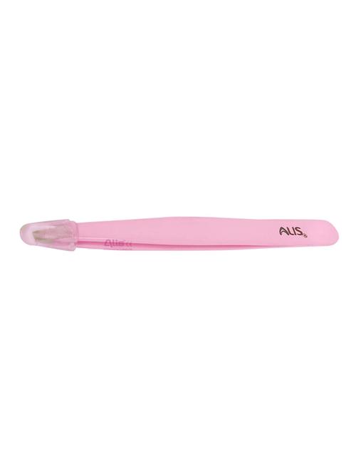 alis baby pink colour tweezer plucker precision tweezers for eyebrows, ingrown hair, plucking daily beauty tool set of 1 pcs - 18308103 - Very Small Image - 1