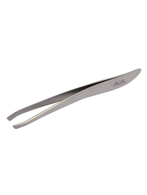 alis s-shape tweezer | precision for hair plucker, eyebrow, eyelash extensions, blackhead removal, facial hair (bt-033) (silver) - 18308126 - Very Small Image - 1