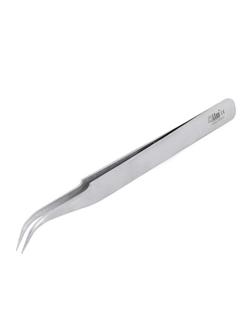 alis ss 7 number non-magnetic precision tweezer with very-fine point bent tip electronic assembly tool set of 1 pc - 18308169 - Very Small Image - 1