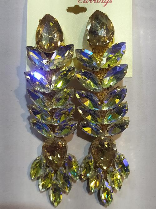 earrings for women gold color - 18308841 - Very Small Image - 1