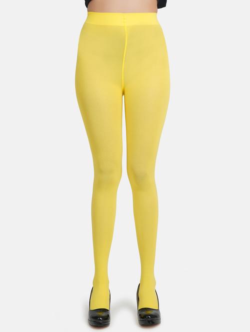 yellow solid full length stocking - 18309164 - Very Small Image - 1