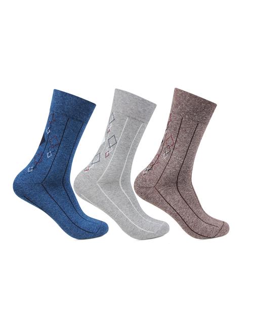 multi colored cotton above ankle length sock - 18309200 - Very Small Image - 1