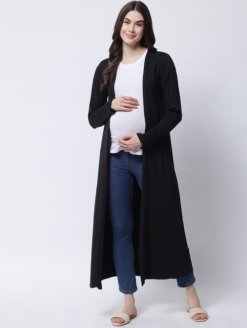 solid maternity wear shrug - 18309222 - Very Small Image - 1