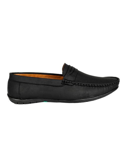 black synthetic & mesh slip on moccasins - 18309241 - Very Small Image - 1