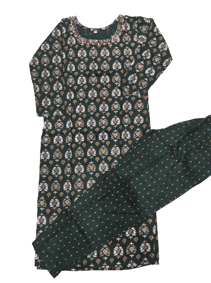 kurti and pant best quality cotton - 18309560 - Very Small Image - 1