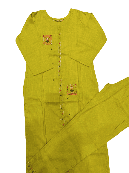 kurti and pant best quality cotton - 18309590 - Very Small Image - 1