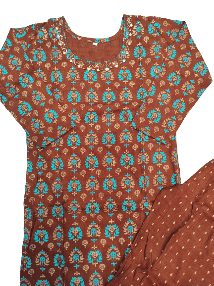 kurti and pant best quality cotton - 18309592 - Very Small Image - 1