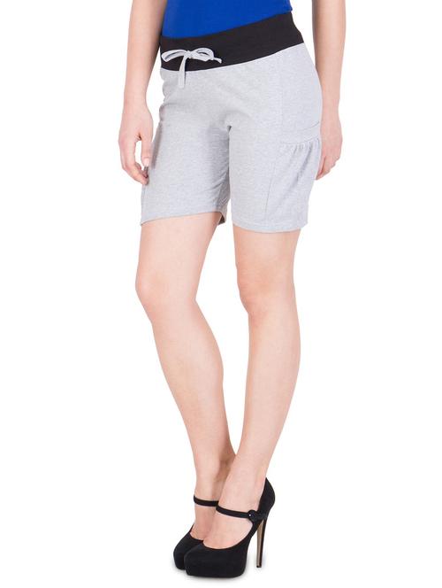 grey solid short - 18309685 - Very Small Image - 1