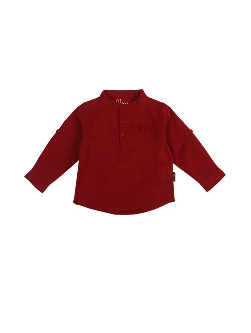 maroon solid shirt - 18309752 - Very Small Image - 1