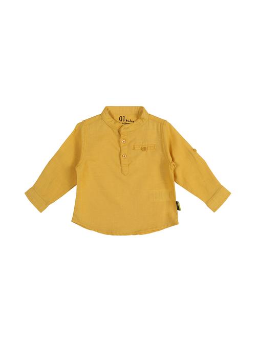 yellow solid shirt - 18309753 - Very Small Image - 1