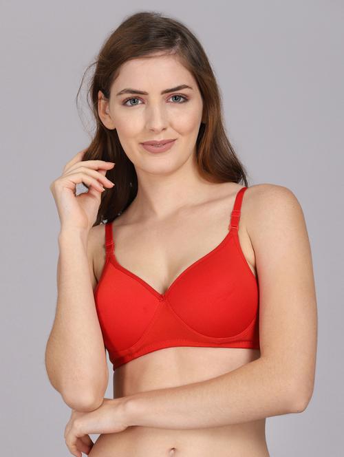 red solid t-shirt bra - 18310073 - Very Small Image - 1