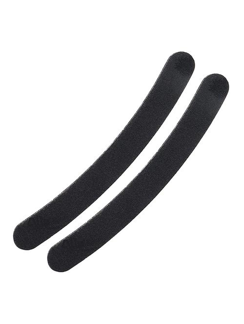 alis nail filer double sided for nail shaper | manicure nail art black colour curved nail file bl nf cvd pack of 2 - 18310212 - Very Small Image - 1