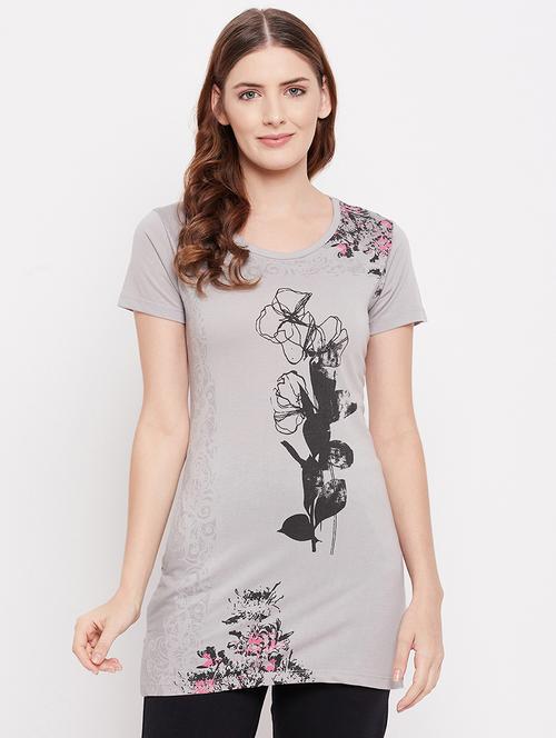 round neck printed regular tee - 18310235 - Very Small Image - 1