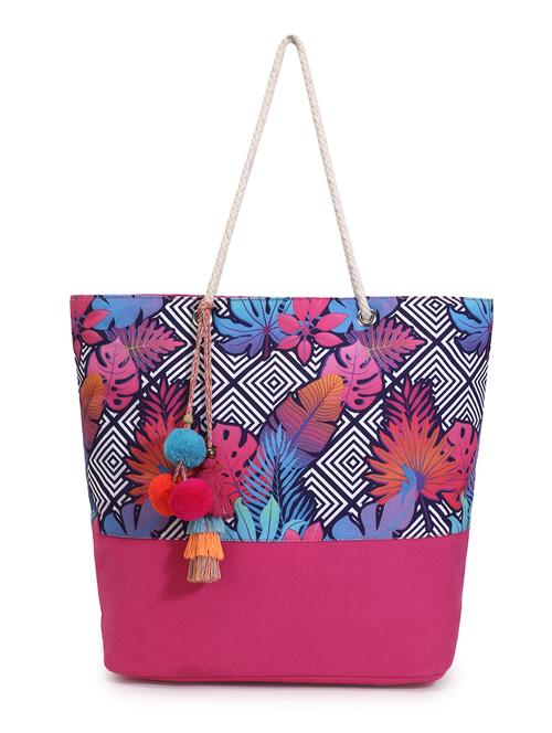 pink printed regular handbag - 18310299 - Very Small Image - 1
