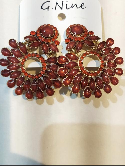 earrings for woman red color - 18310377 - Very Small Image - 1
