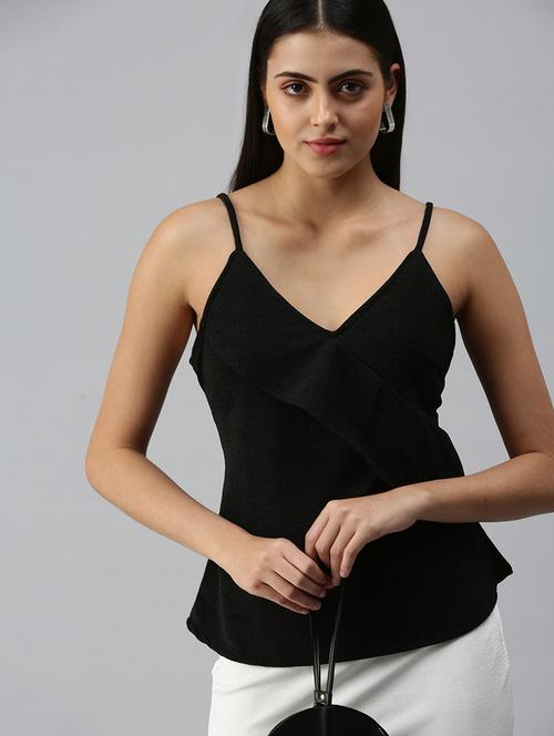 cami neck solid top - 18310492 - Very Small Image - 1