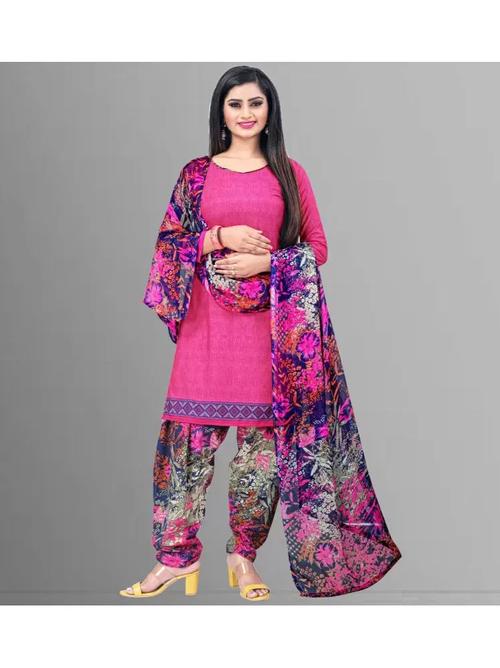 ladies suit with dupatta pink color - 18310595 - Very Small Image - 1