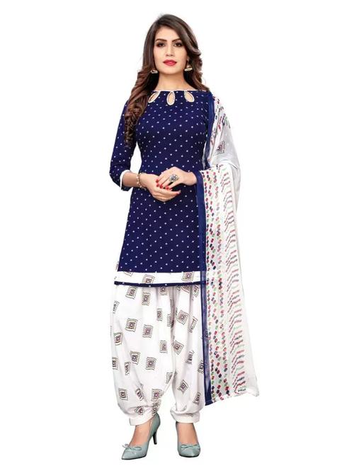 ladies suit with dupatta blue color - 18310596 - Very Small Image - 1