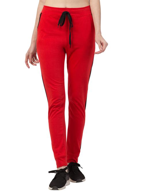 drawstring waist solid track pant - 18310757 - Very Small Image - 1