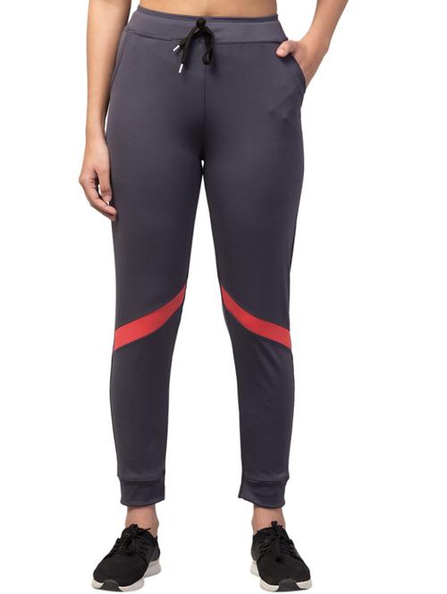 drawstring waist solid track pant - 18310809 - Very Small Image - 1