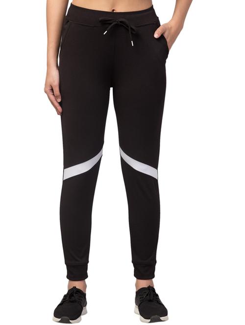 drawstring waist solid track pant - 18310833 - Very Small Image - 1