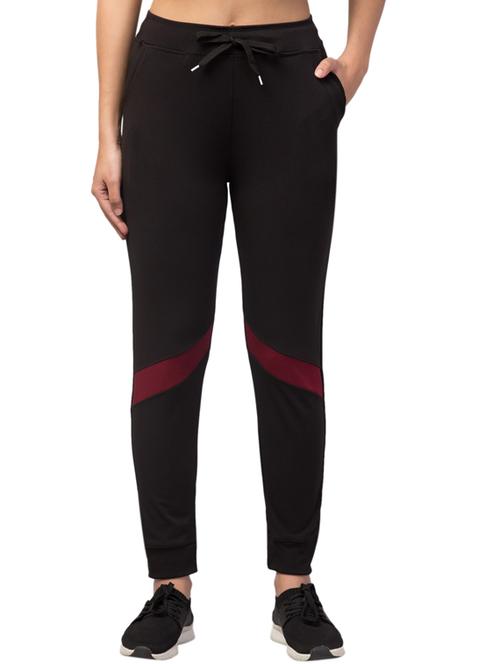 drawstring waist solid track pant - 18310840 - Very Small Image - 1