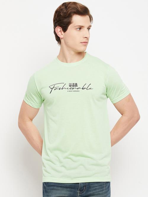 green chest-printed topwear - 18310944 - Very Small Image - 1